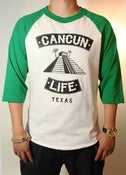 Image of 3/4 Baseball Tee (Green/White) 