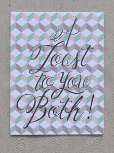Image of A Toast to You Both Note Card
