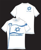 Image of Israel lacrosse men's white O-neck t-shirt