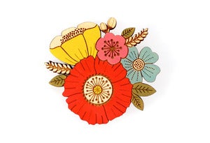 Image of Poppy Posy Brooch
