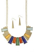Image of ACRYLIC RECTANGLE NECKLACE