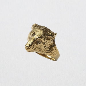 Image of  ♦ Pre-Order ♦ Polar Bear ring Yellow Gold 