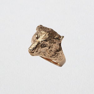 Image of  ♦ Pre-Order ♦ Polar Bear ring Pink Gold 