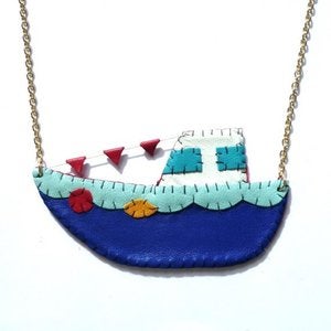 Image of Tug Boat Necklace
