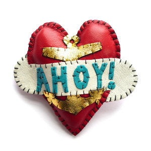 Image of Ahoy! Heart Brooch