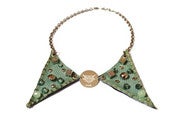 Image of Mint Peter Pan Triangle Necklace