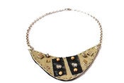 Image of Pale Yellow Half Moon Necklace