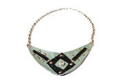 Image of Mint Half Moon Necklace