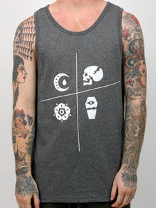 Image of SLANTED (Charcoal Heather Tank Top)