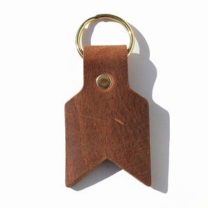 Image of Arrow Key Chain<br>Oil Tan Leather <br>