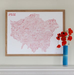 Image of Word Map Of London (Colours)