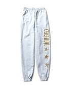 Image of GOLD ON GREY CHEMON TRAPSUIT BOTTOMS