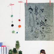 Image of 'Cool hat competition' felt print