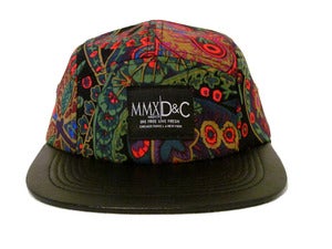 Image of  5 Panel Hat + The Paisley Black MBDCR|Divide & Conquer  