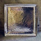 Image of hammered silver tray