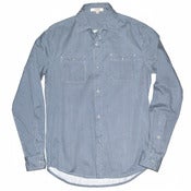 Image of Printed Hickory Stripe Patrick Shirt