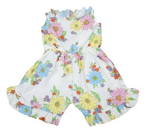Image of Floral pop playsuit size girls 10 to 12