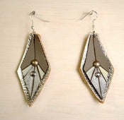 Image of Silver diamond earrings