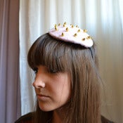 Image of Pink wool with gold spikes - ($175)