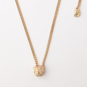Image of  ♦ Pre-Order ♦    Polar Bear Necklace Pink Gold 