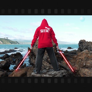 Image of 2013 CLEARANCE SPECIAL “Brand Wars: Sith” - Red hoody in men's medium & XL ONLY