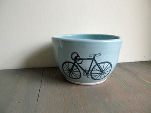 Image of Medium Robin's Egg Blue Bicycle Bowl