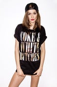 Image of COKE & WHITE BITCHES BLACK SHORT SLEEVE