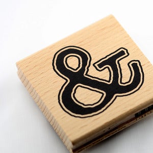 Image of Ampersand Rubber Stamp