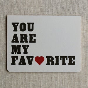 Image of Valentine's Card – My Favorite