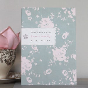 Image of Bijou Blossom - Queen for a Day Birthday Card