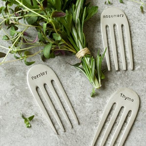 Image of  Set of 4 Fork Herb Markers
