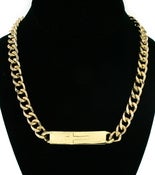 Image of Rhianna ID necklace with Cross 