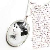 Image of Large Virginia Woolf Charm Necklace