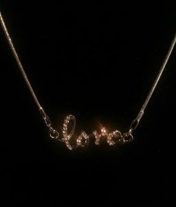 Image of Dainty "Love" Necklace