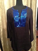 Image of Tory Burch Navy Dulcie Top Sz. 12 NEW