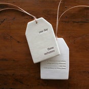 Image of ceramic quote tag - one day three autums