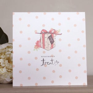 Image of 'Birthday Treats' Hand Embellished Card