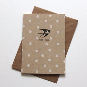 Image of Miniature Vintage - 'Make A Wish' Notecard