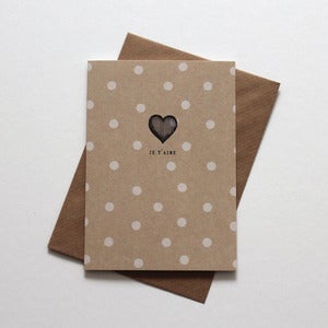 Image of Miniature Vintage - 'Je T'aime' Card