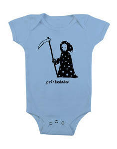 Image of Prikkedøden - babybody light blue