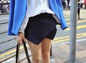 Image of Minute Tailored Wrap Skort -Navy