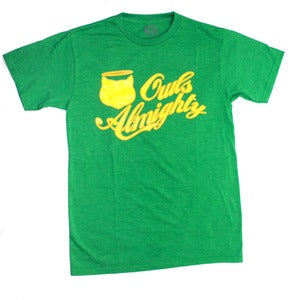 Image of Original Script in Green/Gold