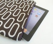 Image of iPad Case, Tech Gadget Case, Brown Modern Ovals