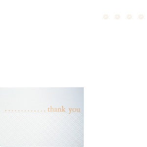 Image of thank you letter cards by blackbird letterpress