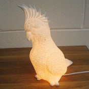 Image of Bone China Cockatoo Lamp