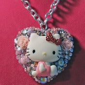 Image of SOLD* WEB EXCLUSIVE* Pink Kisses Kitty Necklace