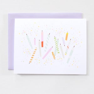 Image of Birthday Candles - Single Card