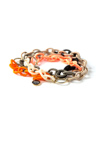 Orange Link Bracelet