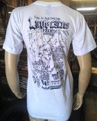 Image of love 4 year anniversary campout white tee