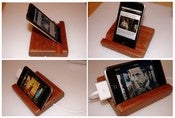 Image of Sleek Mahogany iPod Stand (with USB cable)